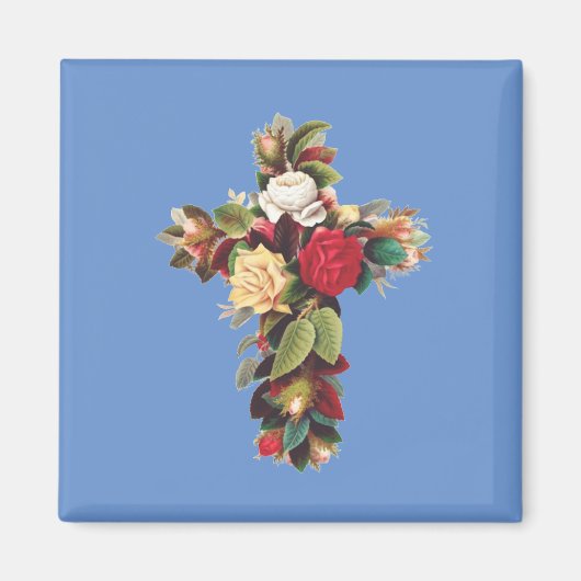 Kruis van Rozen Magneet (Voorkant)