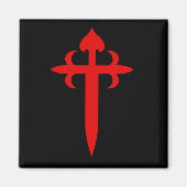 Kruis van Saint James Magneet (Voorkant)
