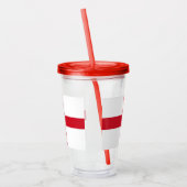 Kruis van St. George ~ Vlag van Engeland Acryl Drinkbeker (Links)