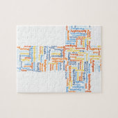 Kruis van woorden legpuzzel (Horizontaal)