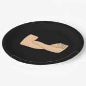 Kruisarmen Papieren Bordje (Gekanteld)