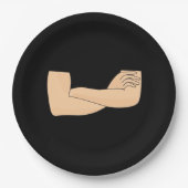 Kruisarmen Papieren Bordje (Voorkant)