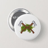 kruisassen ronde button 5,7 cm (Voorkant /achterkant)