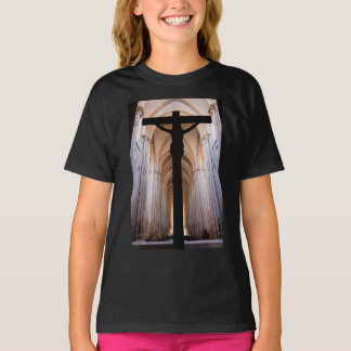 Kruisbeeld met Jezus Christus. Gotische Abdij van  T-shirt