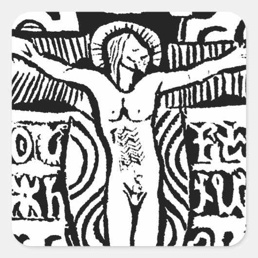 Kruisbeeld Sticker (Voorkant)