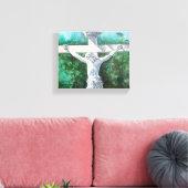 Kruisbeeld van de Opstanding Canvas Afdruk (Insitu (Woonkamer))