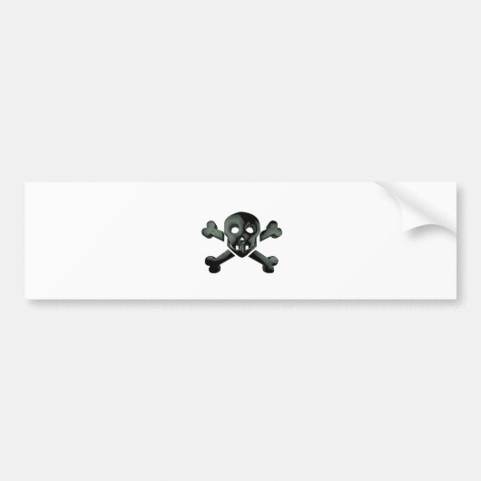 kruisbeenderen bumpersticker (Voorkant)