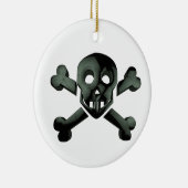 kruisbeenderen keramisch ornament (Rechts)