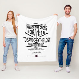 Kruisbericht Fleece Deken