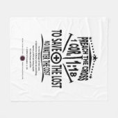 Kruisbericht Fleece Deken (Voorkant (Horizontaal))