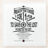 Kruisbericht Glazen Onderzetter (Voorkant)