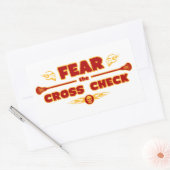 Kruiscontrole Rechthoekige Sticker (Envelop)