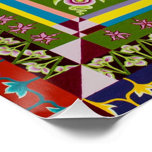 Kruiscultuur mandala perfect poster (Hoek)