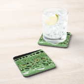 Kruisdoorsnede van leder onderzetter (Rechterzijde)