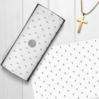 Kruisen - Grijs Tissuepapier