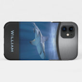 Kruisende haai met naam Case-Mate iPhone case (Achterkant (horizontaal))