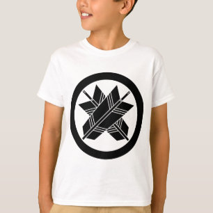 Kruisende pijlen in cirkel t-shirt