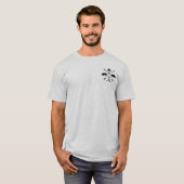 Kruisende pijlen - voor- en achterlichte shirten t-shirt (Voorkant volledig)