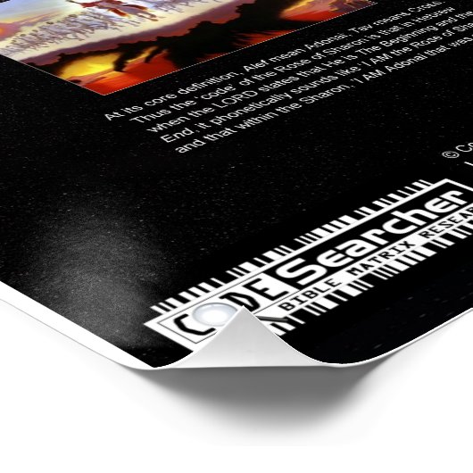 Kruisiging van Adonai Perfect Poster (Hoek)