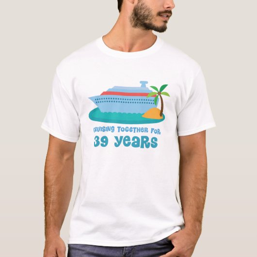 kruising 39 jaar lang Jubileum Gift T-shirt (Voorkant)