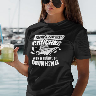 Kruising met kans op Drink Vacatieschip T-shirt