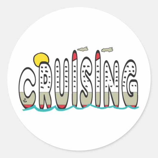 kruising ronde sticker (Voorkant)