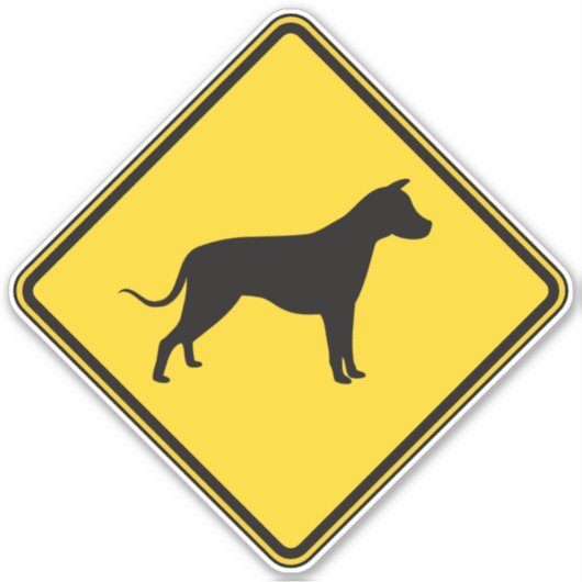 kruising tussen honden sticker (Voorkant)