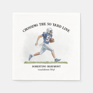 Kruising van de 50-yardlijn American Football 50st Servet