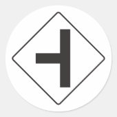 Kruising verkeersbord Stickers (Voorkant)