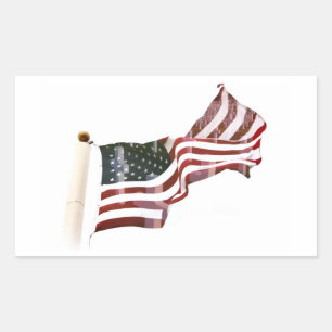 Kruisingen binnen de oude glorie - herdenkingsdag rechthoekige sticker