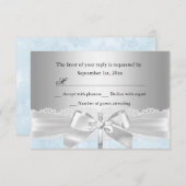 Kruiskantboog Blauw Doopsel/Doopsel RSVP (Voorkant / Achterkant)