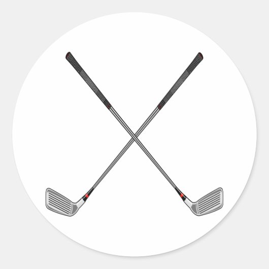 Kruisklompen Ronde Sticker (Voorkant)