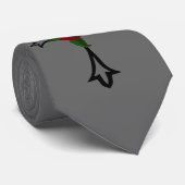 Kruiskruis met rode roze Stropdas (Opgerold)