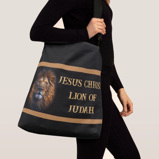 Kruislichaam Canvas tas Jezus Christus Leeuw van J (Dichtbij)