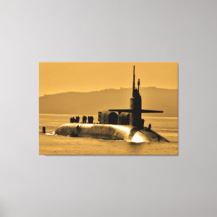 KRUISMISSIELABRIKANT - SSGN-728 32x48 Canvas Afdruk