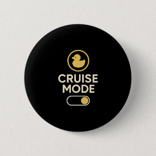 Kruismodus Eend Toggle Retro Vakantie Sfeer Ronde Button 5,7 Cm