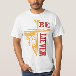 Kruisnagelontwerp van Jezus – Krachtig Christelijk T-shirt