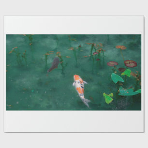 KRUISPAPIER : JAPANESE WOODBLOCK : KOI CADEAUPAPIER