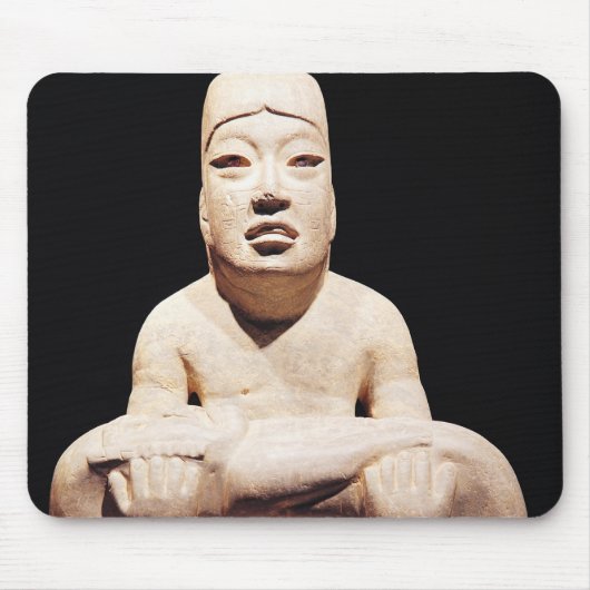 Kruispootfiguur met een baby, Olmec Muismat (Voorkant)