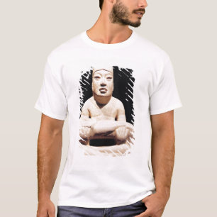 Kruispootfiguur met een baby, Olmec T-shirt