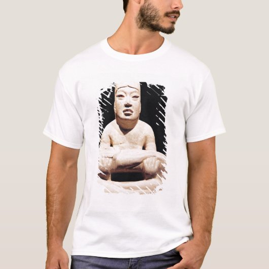 Kruispootfiguur met een baby, Olmec T-shirt (Voorkant)