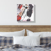 Kruispunten Abstract Canvas Afdruk (Insitu (Slaapkamer))