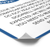 Kruisrood blauw Compromisimmuunsysteem Poster (Hoek)