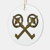 kruissleutels keramisch ornament (Links)