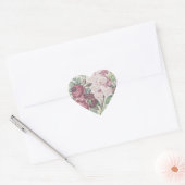 kruissteek bloemen hart sticker (Envelop)