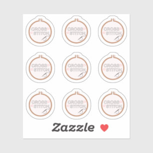 Kruissteek Borduurwerk Naai Hobbys Planner Sticker