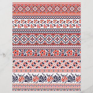 Kruissteek design patronen flyer