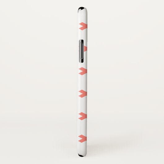 Kruissteek op wit Case-Mate iPhone case (Achterkant / rechts)