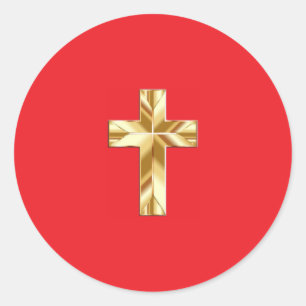 kruissticker ronde sticker