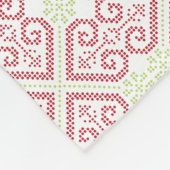 kruisstik borduurpatroon fleece deken (Hoek)